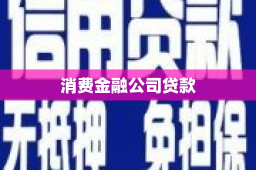 望安消费金融公司贷款