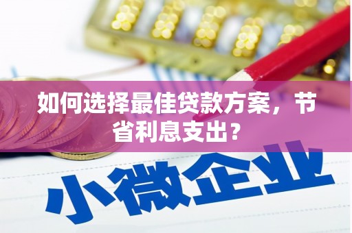 望安如何选择最佳贷款方案，节省利息支出？