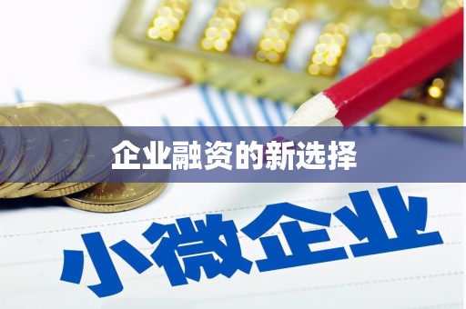 望安企业融资的新选择