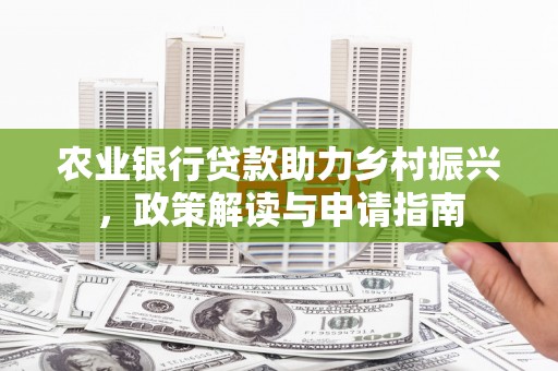望安农业银行贷款助力乡村振兴，政策解读与申请指南