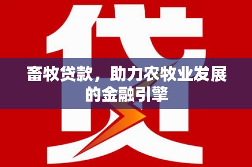 望安畜牧贷款，助力农牧业发展的金融引擎