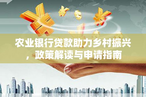 望安农业银行贷款助力乡村振兴，政策解读与申请指南