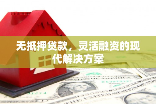 望安无抵押贷款，灵活融资的现代解决方案