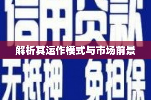 望安解析其运作模式与市场前景
